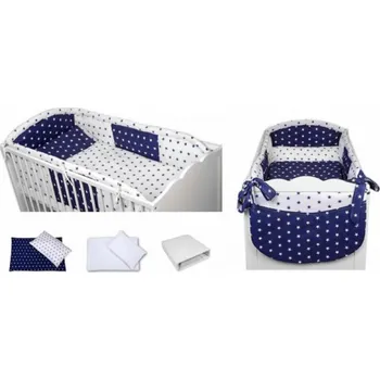 Příslušenství pro dětskou postel a kolébku Souprava do postýlky Stars 8 dílů - vzor 7