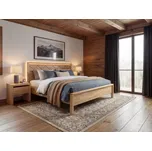 Dřevěná postel Castello led 200x160 Dub Doprava ZDARMA.