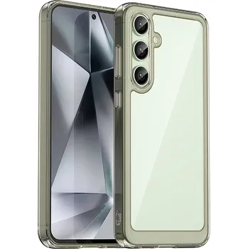 Pouzdro na mobilní telefon Hurtel Kryt Outer Space s gelovým rámečkem pro Samsung Galaxy S24 FE - průhledně černý