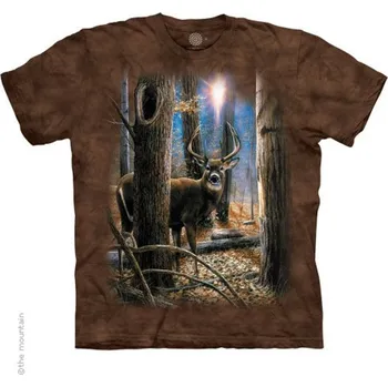 Pánské tričko Tričko unisex The Mountain Woodland Sentry Buck (jelen) - hnědé, 3XL