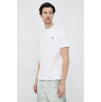Pánské tričko Bavlněné tričko Polo Ralph Lauren 710707087 bílá 00X, vel. L