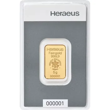Heraeus Zlatý investiční slitek 5 g