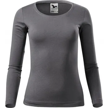 Dámské tričko Triko dámské Malfini Fit-T dlouhý rukáv - tmavě šedé, S