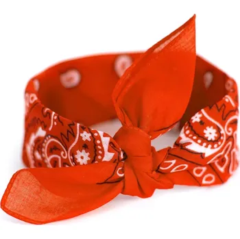 Šátek Bavlněný šátek Bandana 55 cm x 55 cm Pomerančový