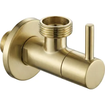 Vodovodní kohout Rohový ventil REA 1/2" x 3/4" zlatá kartáčovaná