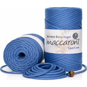 Bavlněná šňůra Abigail 5 mm nebeská modř 602