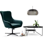 Otočné křeslo SERENA - zelené 2 / černé
