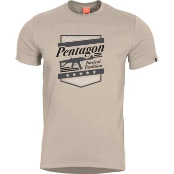 Pánské oblečení Tričko Pentagon A.C.R. - béžové, L