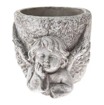 Květináč Betonový květináč - anděl (11 cm), 0/16