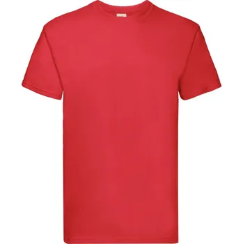 Chlapecké tričko Triko pánské Fruit of the Loom Super Premium T - červené, XXL