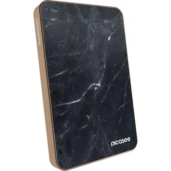 Powerbanka Picasee Powerbanka s MagSafe 5 000 mAh Zlatá - Black marble