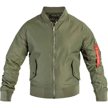 Pánský bomber US letecká bunda letní MA1 Bomber Teesar - olivová, M