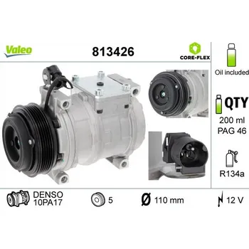 Kompresor klimatizace Kompresor, klimatizace VALEO 813426