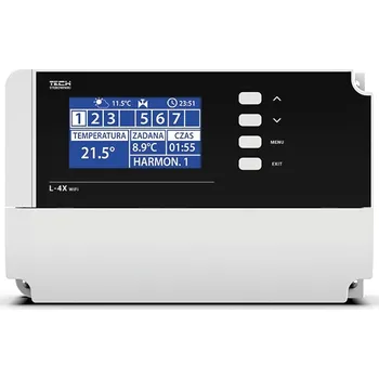 TECH CONTROLLERS EU-L-4X WIFI univerzální regulátor pro ovládání termoelektrických pohonů, s Wi-Fi modulem