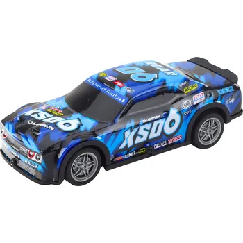 RC model auta LEAN Toys 23061 RC závodní auto, svítící karoserie, černo-modré