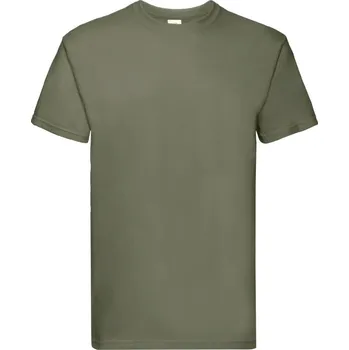 Chlapecké tričko Triko pánské Fruit of the Loom Super Premium T - olivové, XXL