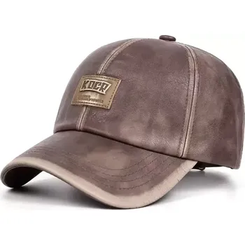 Kšiltovka Jamont koženková kšiltovka KOCR Camel