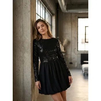 Dámské šaty Sinsay - Minišaty - černá - 706FI-99X - 706FI-99X-S