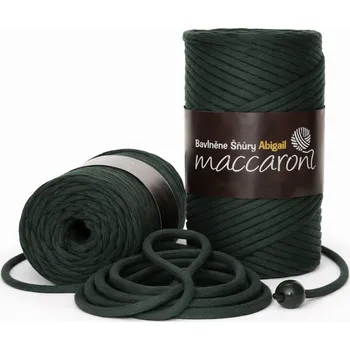 Bavlněná šňůra Abigail 3 mm tmavě zelená 23-802