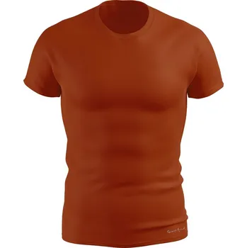 Pánské tričko Pánské funkční triko SLIM krátký rukáv TERAKOTA Bamboo Ultra CLASSIC - cihlová / XL