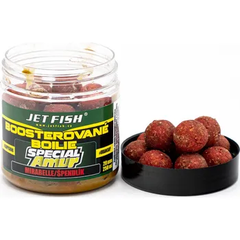 JET FISH Boosterované boilie 20mm 120g - Mirabelle/Špendlík