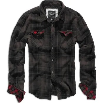 Pánská košile Košile Brandit Checkshirt Duncan - hnědá, 7XL