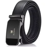 Bullcaptain kožený opasek automat Hamelin Černý - Model V dárkové krabičce, Délka 130 cm
