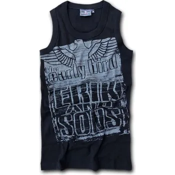 Pánské tílko Tílko Erik and Sons Early Bird - černé, XXL