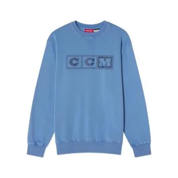 Pánské oblečení CCM Mikina CCM Crew SR, Barva BLU, Velikost L 1047707