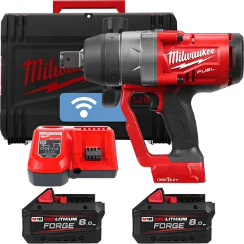 Milwaukee M18 ONEFHIWF1-0X, 2x 8,0 Ah + nabíječka + kufr