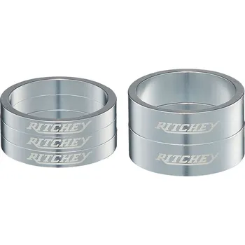 Sport Podložky představce RITCHEY CLASSIC HP Silver (2x10mm+3x5mm)