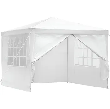 Zahradní stavba MultiGarden PAW 3X3 Zahradní altán skládací, 3 × 3 m, 4 stěny, bílý