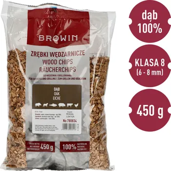 Štěpka na uzení Štěpky na uzení/grilování, dub, 450 g, kl. 8