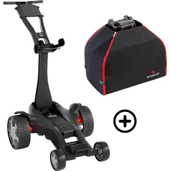 Golfový vozík Stewart Golf Stewart Q Follow 2025 elektrický vozík Black Kapacita baterie: na 18 jamek + PŘÍSLUŠENSTVÍ ZDARMA