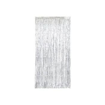 Party závěs - stříbrný 99x198cm