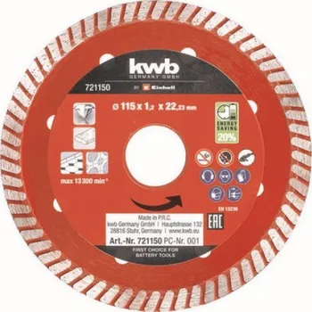 Řezný kotouč KWB řezný kotouč na kov 115x1,2x22,23 49721150