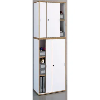 Botník VCM Botník s posuvnými dveřmi „Salia“ B60 5dílná, bílá