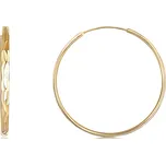 JVD Pozlacené stříbrné náušnice kruhy SVLE0209XD5GO 3 cm + 2 měsíce na vrácení zboží