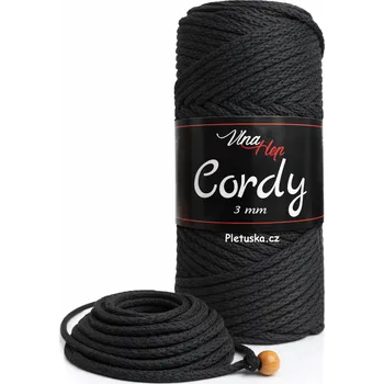 Cordy 3 mm černá 8001