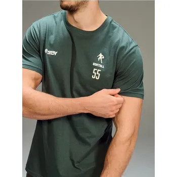 Sinsay - Bavlněné tričko s krátkým rukávem - zelená - 249HL-67X - 249HL-67X-S