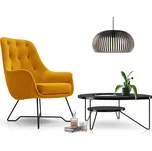Designové křeslo MILEY - hořčicové