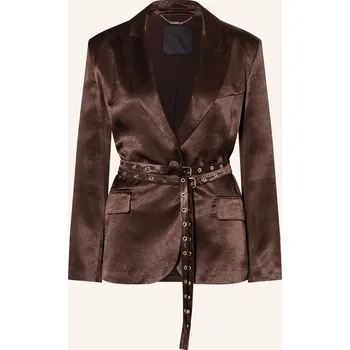 Dámské sako Liu Jo Dámské Saténové Sako, tmavě hnědá, 34
