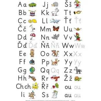 Nástěnná tabule abeceda – nevázané psací písmo