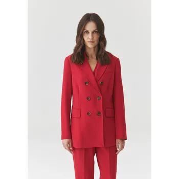 Dámské sako Tatuum DÁMSKÉ ČERVENÉ DVOUŘADÉ SAKO — ANKINA 3