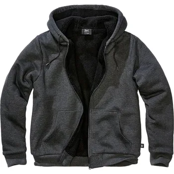 Pánská mikina Mikina Brandit Teddylining Sweat - tmavě šedá, 4XL