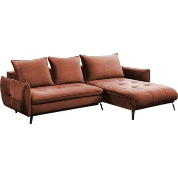 Sedací souprava Sedačka s úložným prostorem KORPAS - hnědá, pravý roh