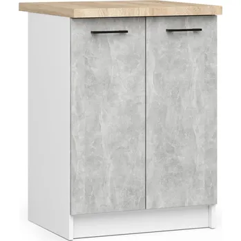 Kuchyňská skříňka Dolní kuchyňská skříňka 60 cm VERMINA - bílá / beton