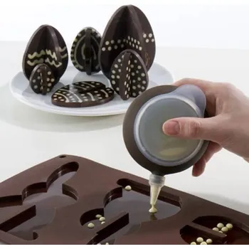 Forma na pečení Dortisimo Silikonová forma na čokoládu Zajíčky a Vajíčka 29 x 17 cm