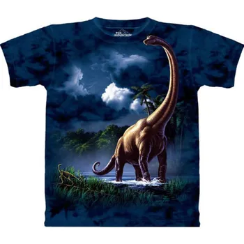 Pánské tričko Tričko unisex The Mountain Brachiosaurus - modré, M