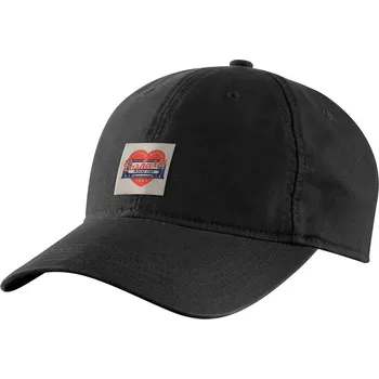 Pokrývka hlavy CARHARTT HEART PATCH CANVAS CAP BLACK DOPLNKY: ONE SIZE
